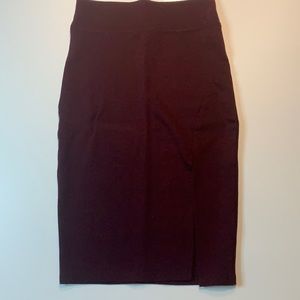 Burgundy pencil Skirt